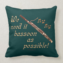 Bassoon como sea posible almohadas
