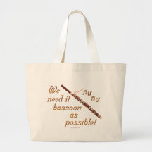 Bassoon como sea posible bolsas lienzo