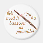 Bassoon como sea posible imán de frigorifico