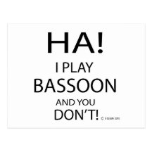 Bassoon de la ha tarjeta postal