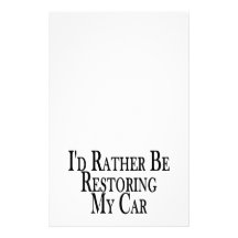 Bastante coche del restablecimiento papelería de diseño