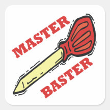 Baster principal calcomanías cuadradas