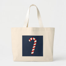 bastón de caramelo bolsa lienzo