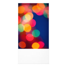 Bastón de caramelo del navidad Bokeh Tarjetas Fotográficas
