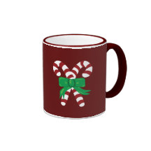 Bastones de caramelo tazas