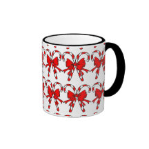 Bastones de caramelo tazas