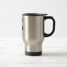 Bastones de caramelo tazas de café