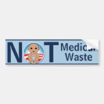 Basura no médica etiqueta de parachoque