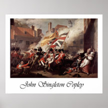 Batalla de John Singleton Copley del jersey Impresiones