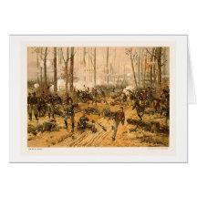 Batalla de Shiloh de Thure de Thulstrup 1888 Tarjeta