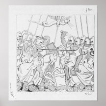 Batalla medieval poster
