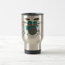 Batería de 5 pedazos - verde - taza del viaje - si