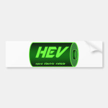 Batería verde de HEV Pegatina De Parachoque