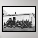 Baterías en el ocio en Washington, DC 1865 Posters