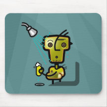 Bath Man Mouse Pads