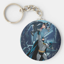 Batman contra pingüino llavero personalizado