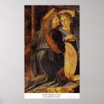Bautismo de Christs detalladamente por Leonardo da Posters
