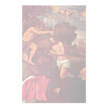Bautismo de Cristo con el espolón de Juan del clie Papelería Personalizada