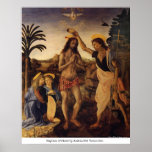 Bautismo de Cristo de Andrea del Verrocchio Posters