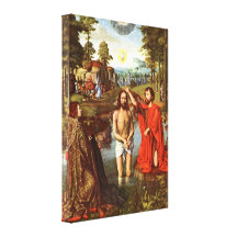 Bautismo de Cristo de Gerard David Impresiones De Lienzo