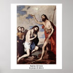 Bautismo de Cristo de Jusepe De Ribera Poster