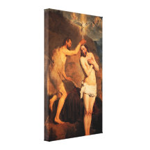 Bautismo de Cristo de Pieter De Grebber Impresión En Lienzo Estirada