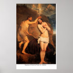 Bautismo de Cristo de Pieter De Grebber Poster