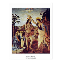 Bautismo de Cristo de Sarto Andrea Del Tarjetas Postales