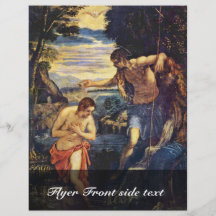 Bautismo de Cristo de Tintoretto Jacopo (el mejor  Flyer A Todo Color