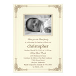 Bautismo de la foto del marco/invitación clásicos 