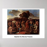 Bautismo de Nicolás Poussin Impresiones
