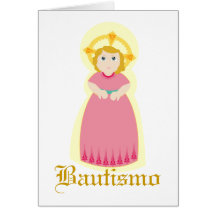 Bautismo-Personalizar de Milagroso Felicitación
