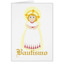 Bautismo-Personalizar de Milagroso Tarjeta