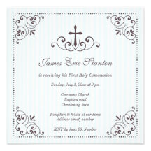 Bautizo/bautismo/primero comunión elegantes de los invitacion personal 