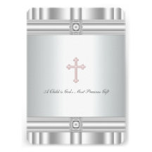 Bautizo blanco cruzado rosado del bautismo del chi anuncios  