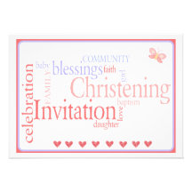 Bautizo/invitación de la hija del bautismo