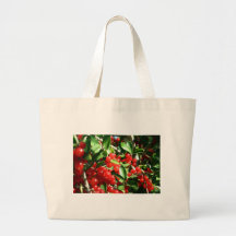 Bayas del acebo bolsa de mano
