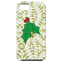 Bayas del acebo iPhone 5 Case-Mate carcasa