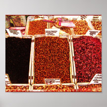 Bayas secadas en el mercado poster