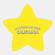 Baywood-Los Osos California Colcomanias Forma De Estrellaes Personalizadas