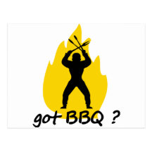 ¿Bbq conseguido? con el icono de la llama Tarjeta Postal