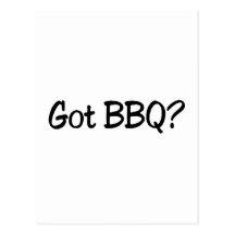 Bbq conseguido tarjetas postales