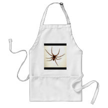 Bbq de la pierna de la araña, milímetro milímetro  delantal