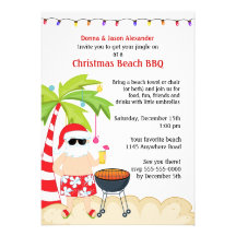 Bbq de la playa del navidad comunicado personal  