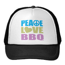 Bbq del amor de la paz gorra