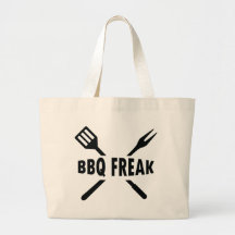 Bbq-Monstruo con el icono de los cubiertos Bolsas De Mano
