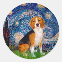 Beagle 7 - Noche estrellada Etiquetas