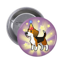 Beagle del cumpleaños pins