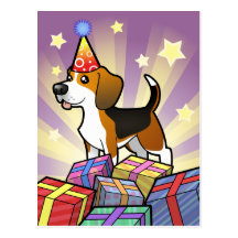 Beagle del cumpleaños postales