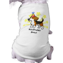 Beagle del cumpleaños ropa de mascota